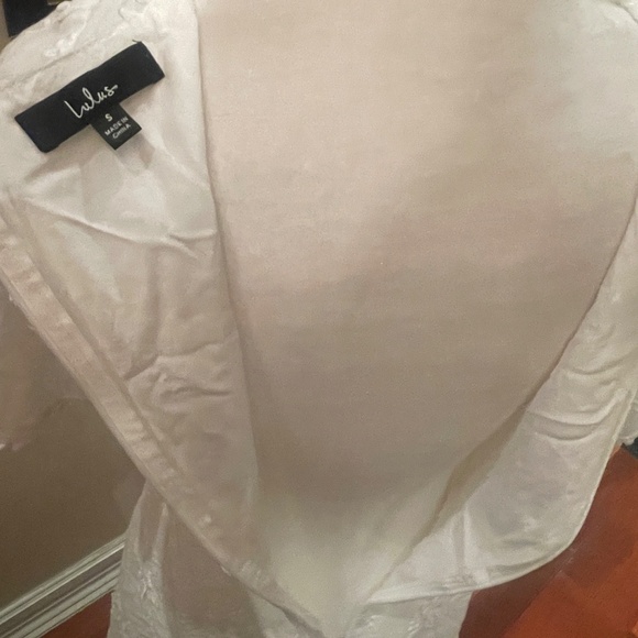 NWOT Morning in Mallorca White Eyelet Mini by Lulus - Picture 3 of 8